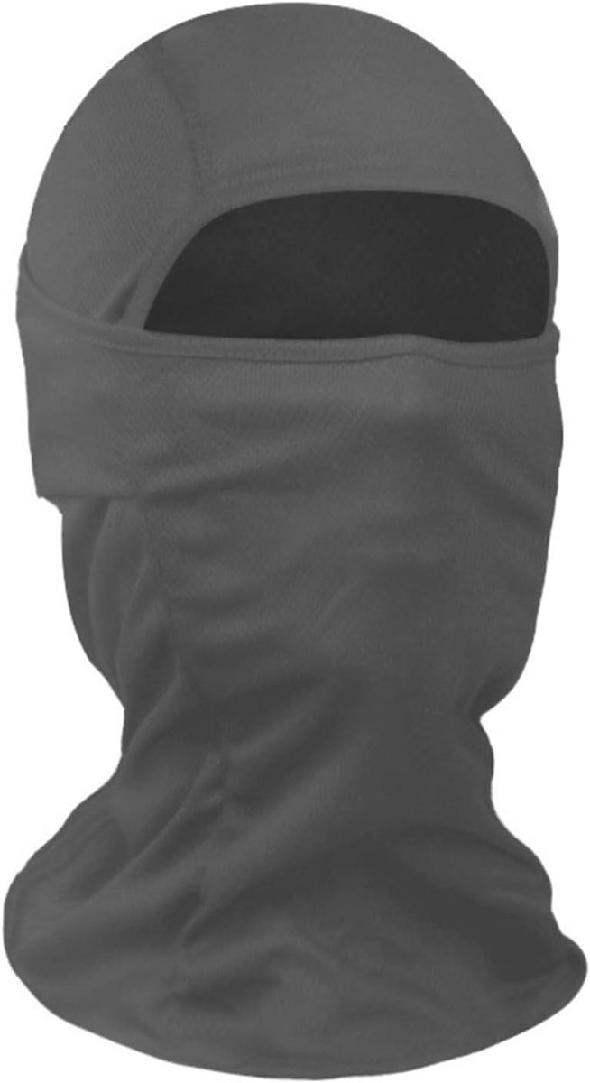 Gezichtsmasker Nekwarmer - Hoofdband Beschermer - Bescherming Buiten - UPF 50+ Certificering - Pocket Formaat - Zwart