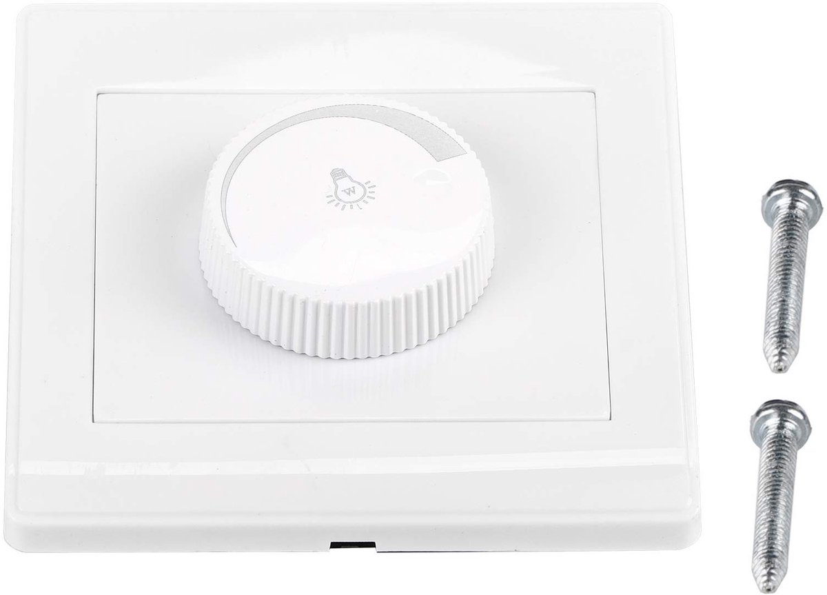 Wandgemonteerde Rotary Dimmer Switch - Verstelbare Lamphelderheid Controller