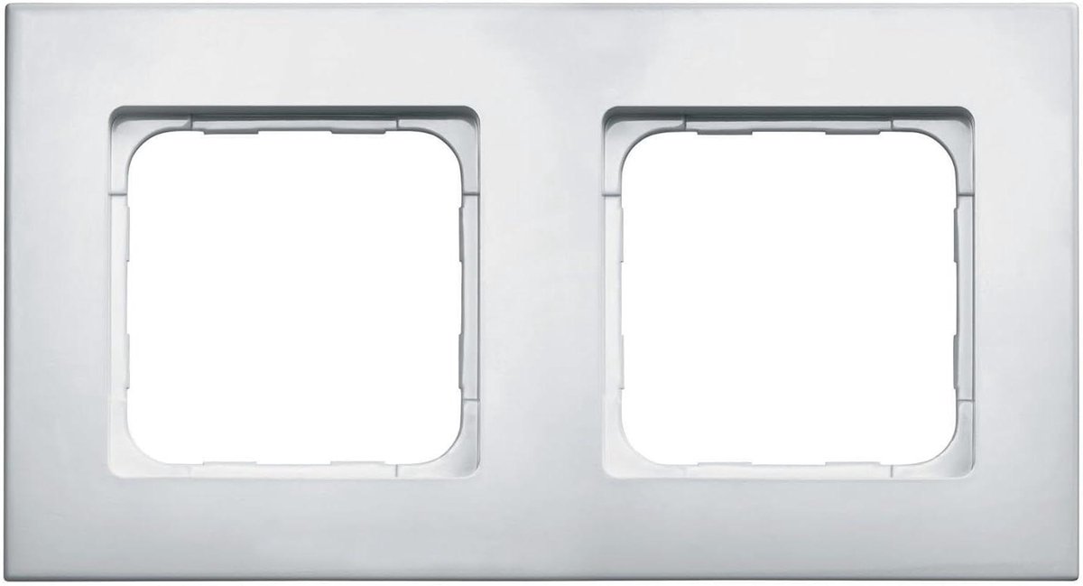 Dubbel Frame - Wandbediening - Interieur Afwerking - Tijdloos Design - 1 Aantal - Wit Gelakt