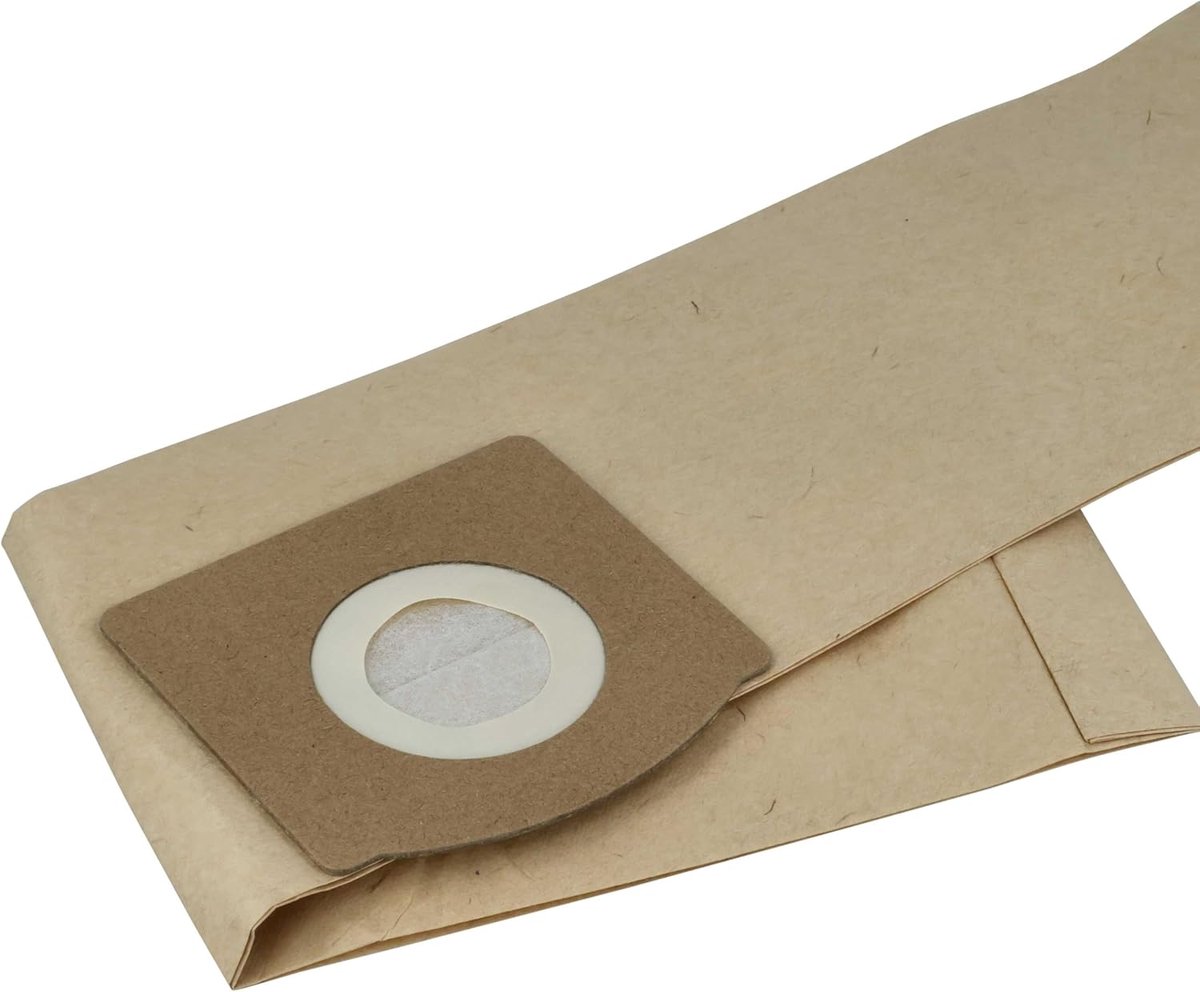 Stofzuigerzakken Papier - Reservezakken Cilinder - Stofzuigen Thuis - Dubbellaags Scheurvast - 5 Stuks - Bruin
