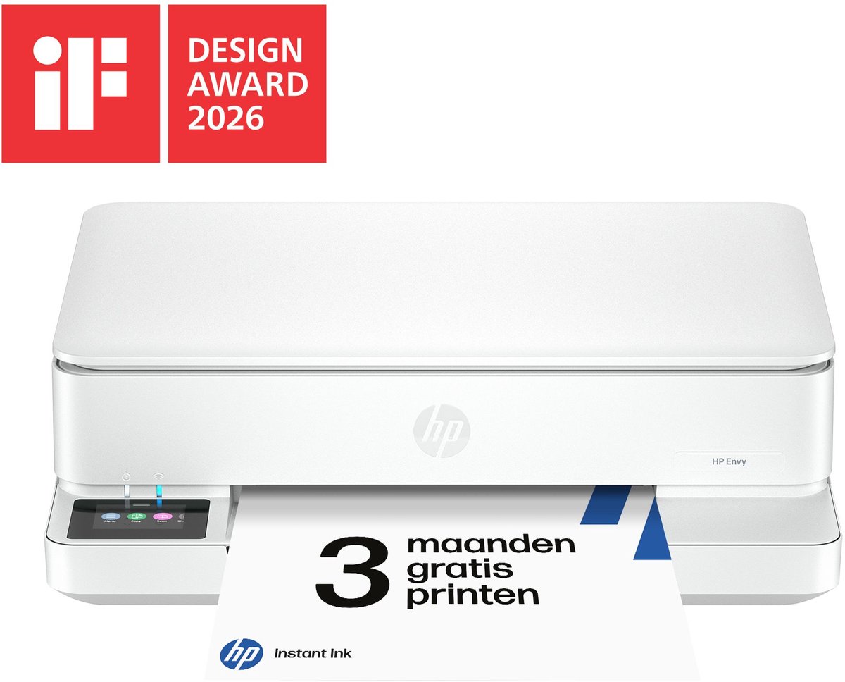 Bol.com HP ENVY 6110e - All-in-One Inkjetprinter - Geschikt voor Instant Ink - Wit aanbieding