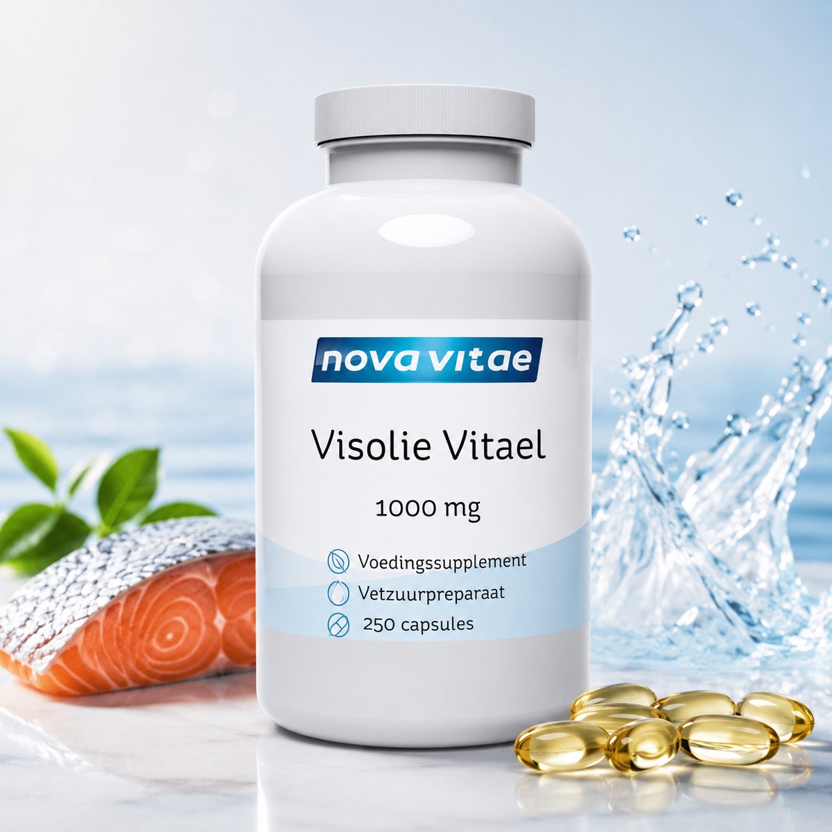 Nova Vitae - Omega 3 - VisOlie Vitael - 1000 mg - 250 capsules