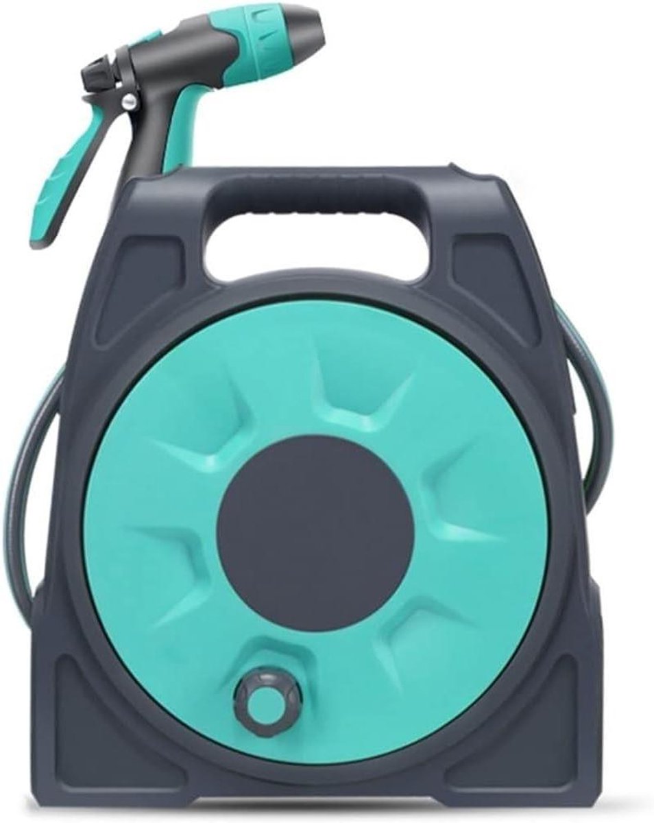 Tuinslang Kar - Water Haspel - Tuin Besproeien - Met Handige Draaggreep - 16 Meter Slang - Blauw