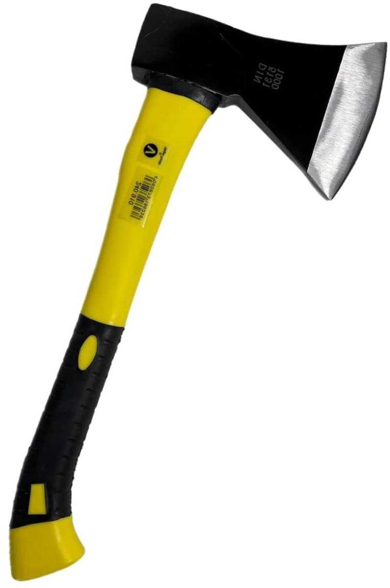 Universele Bijl - Splijt Houtbijl - Tuinwerk Klussen - Ergonomische Steel - 1000g Gewicht - Zwart