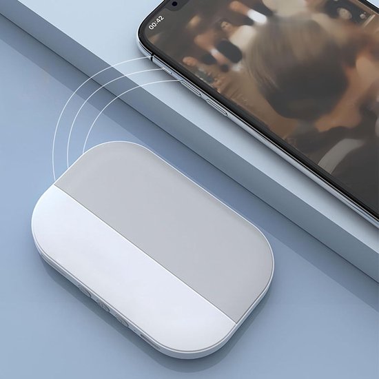 Slaapkussen Luidspreker - Mini Geluid - Betere Slaap - Beengeleiding Technologie - 12 x 9 x 4 cm - Grijs — afbeelding 4