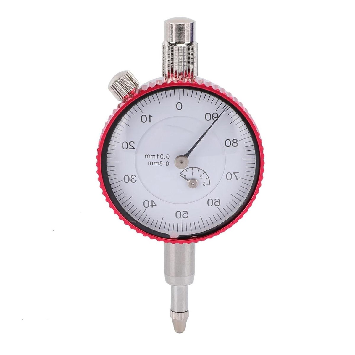 Precisie-indicator - Meetklok - Nauwkeurig Meten - Schokbestendig Ontwerp - 0-3 Mm - Zilver