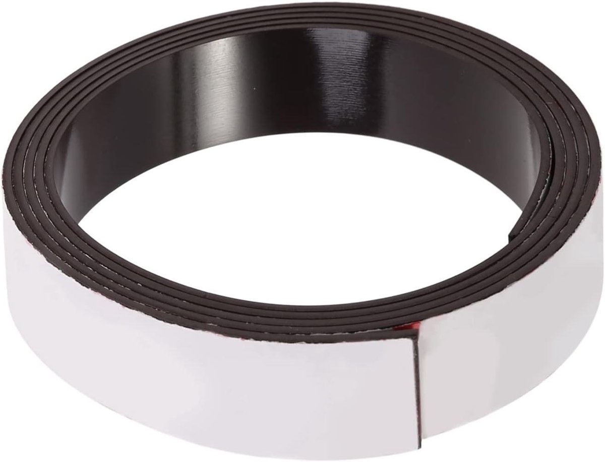 Magneettape - Magneetband - Notities Bevestigen - Zelfklevend - 1 Meter - Zwart