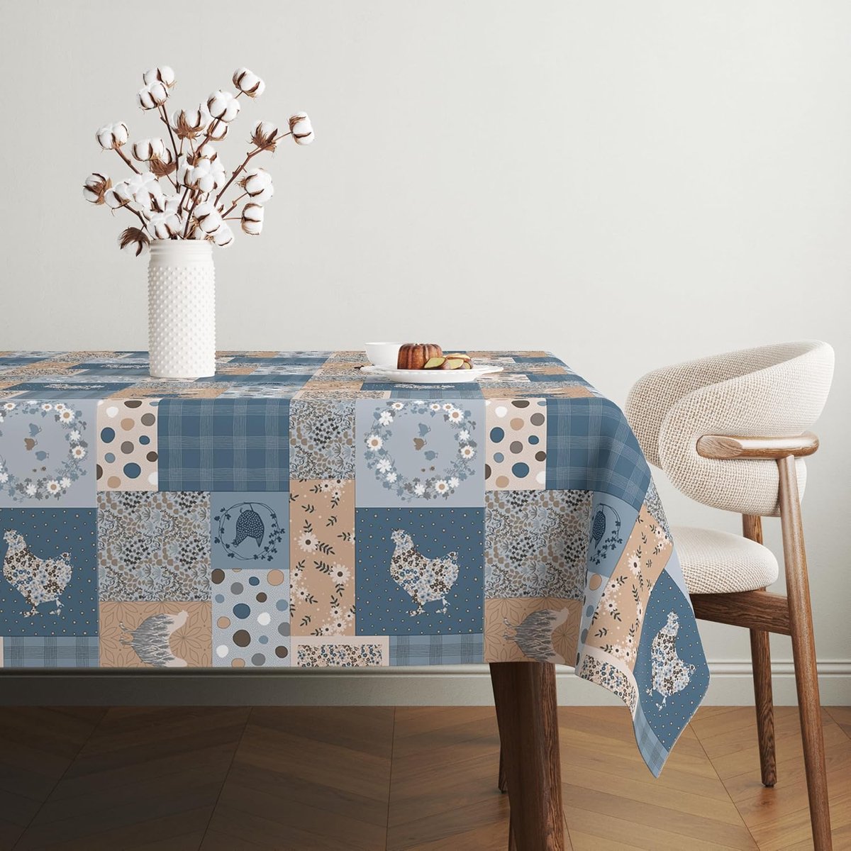 Tafelkleed - Tafelzeil - Feestelijke Decoratie - Vlekbestendig - 250 x 140 cm - Blauw
