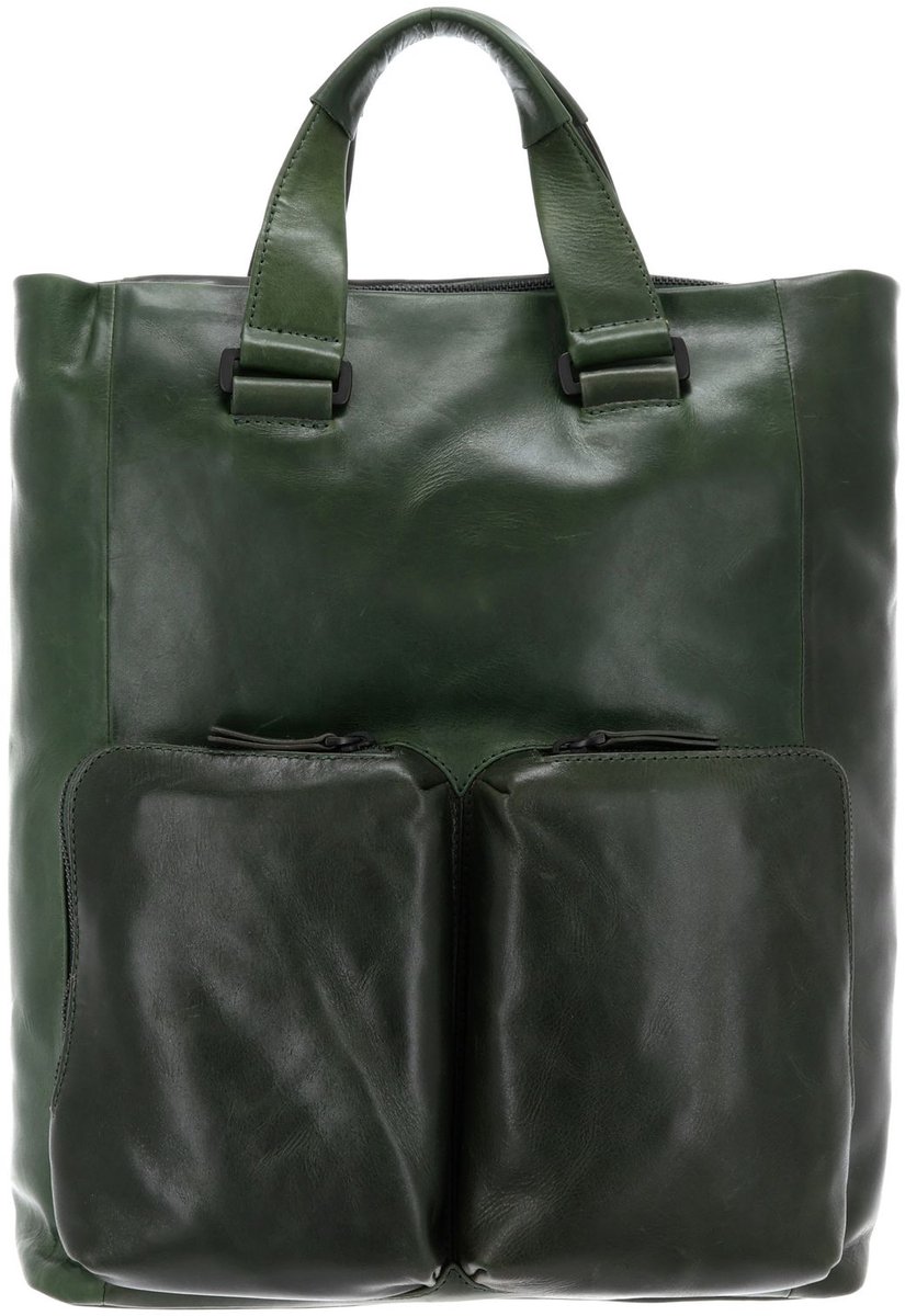 Leonhard Heyden Laptoprugzak / Werktas / Rugtas - 15 inch - Leer - Porto - Groen