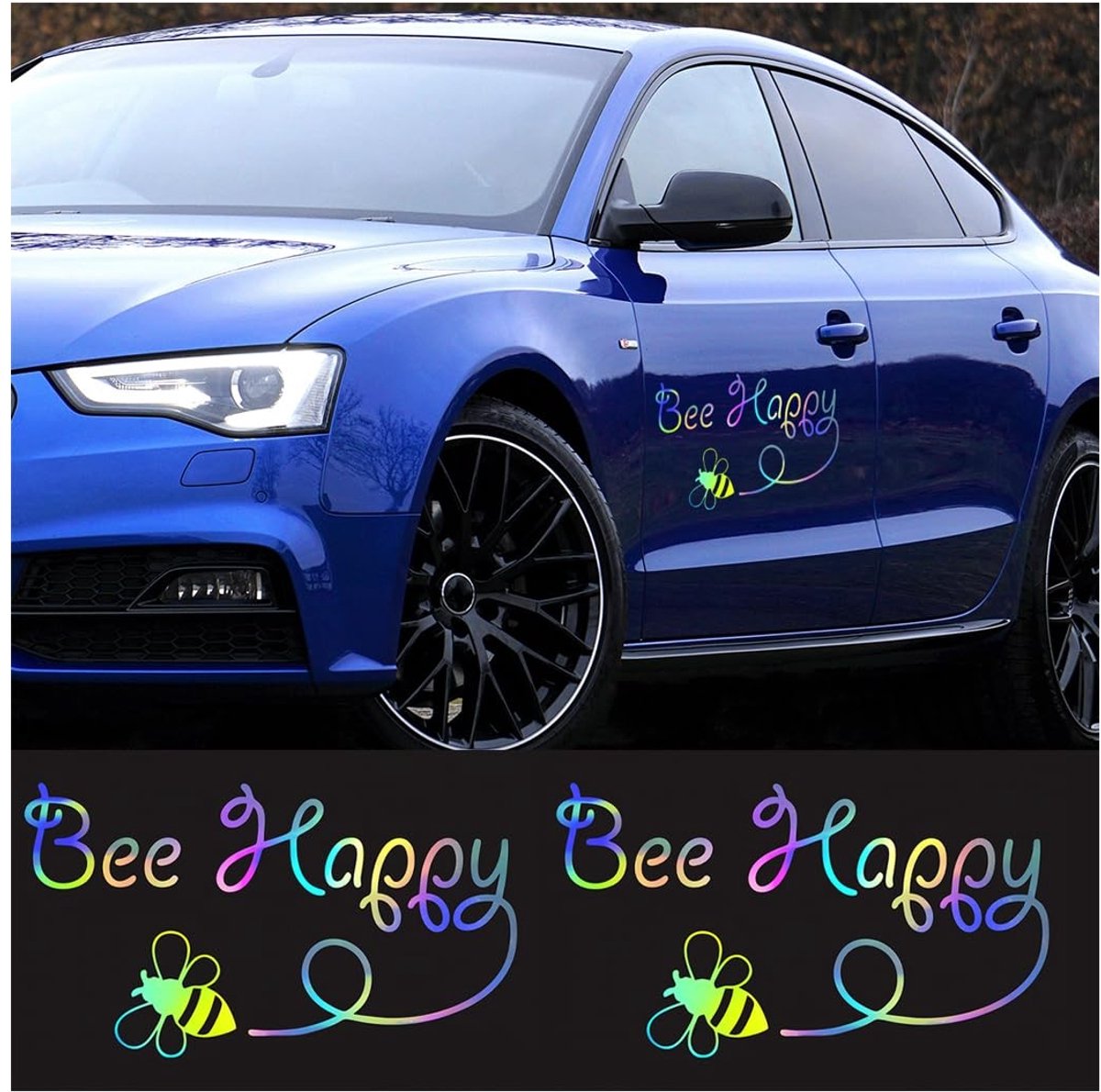 aladdien - Autostickers - Grappige Venster Stickers - Veelkleurig - Vinyl Stickers voor Auto - Schattige Belettering - Geschikt voor Autoruiten