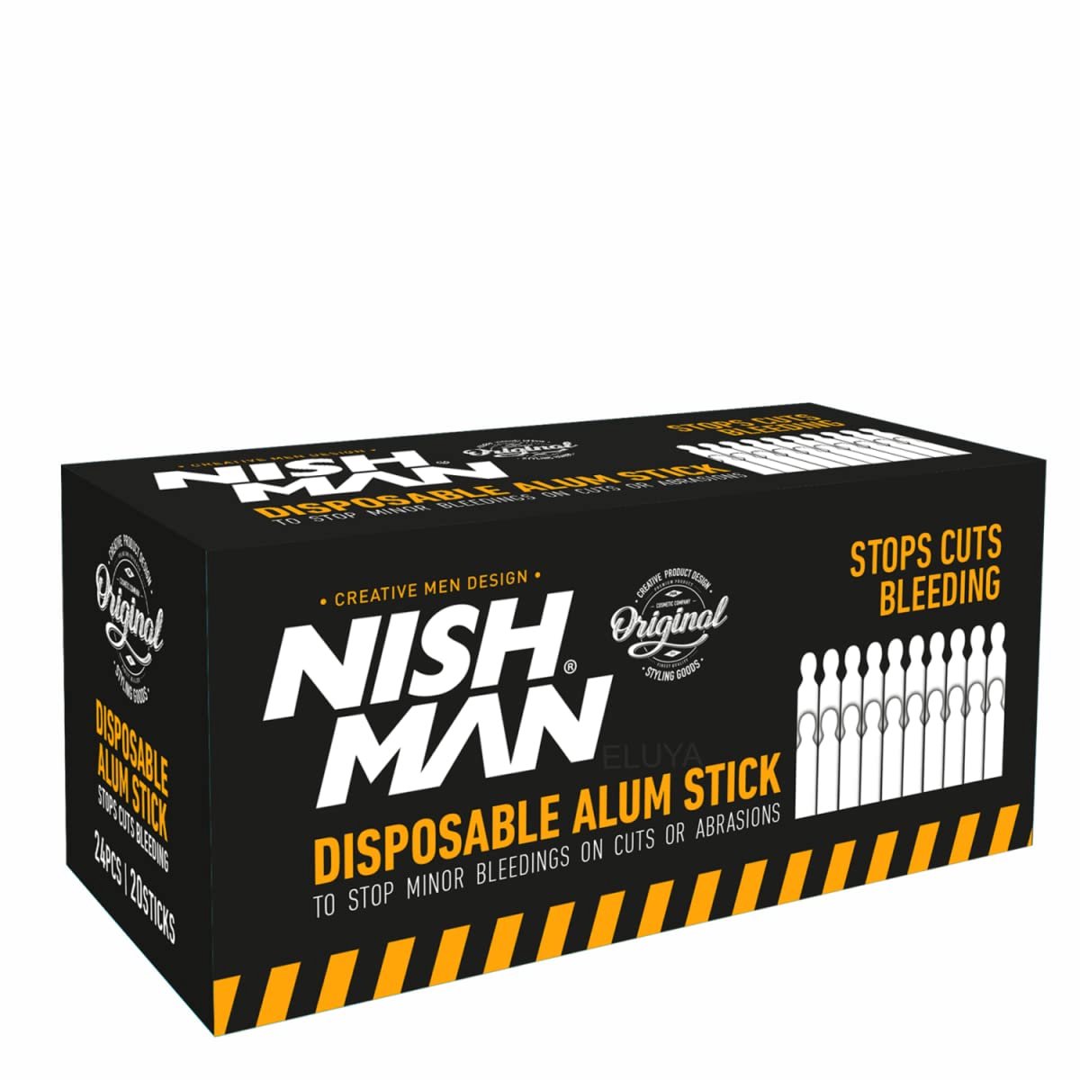 Nishman Disposable Aluinsticks Bloedstolper Scheren voor Mannen 20x24 stuks