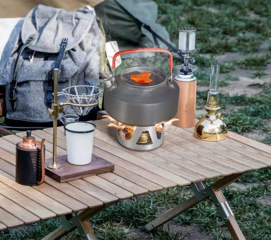 Outdoor Mini Draagbare Alcohol Kachel Brander Voor Backpacken Wandelen Camping Survival (Koper) — afbeelding 4