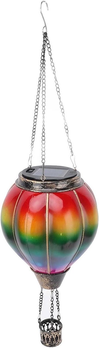 Zonne Lantaarn - Buitenlamp Vlam - Tuin Decoratie - Vlam Effect - 22 cm - Warm Wit