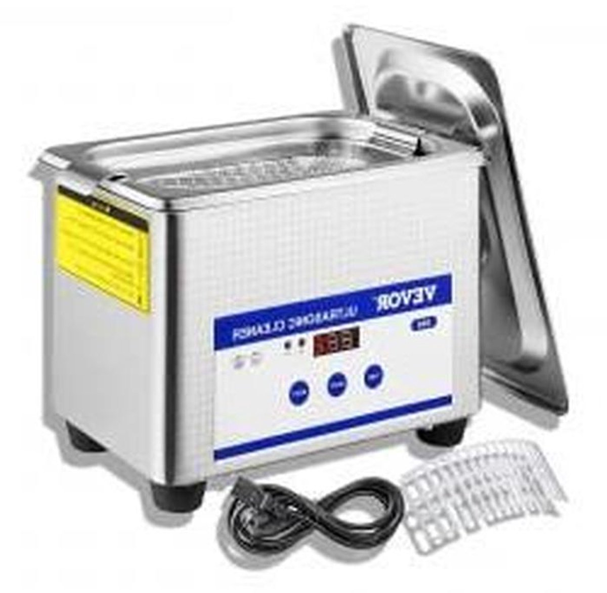 Ultrasone Reiniger - Schoonmaakapparaat - Sieraden Reinigen - Instelbare Timer - 0.8 Liter - Zilver