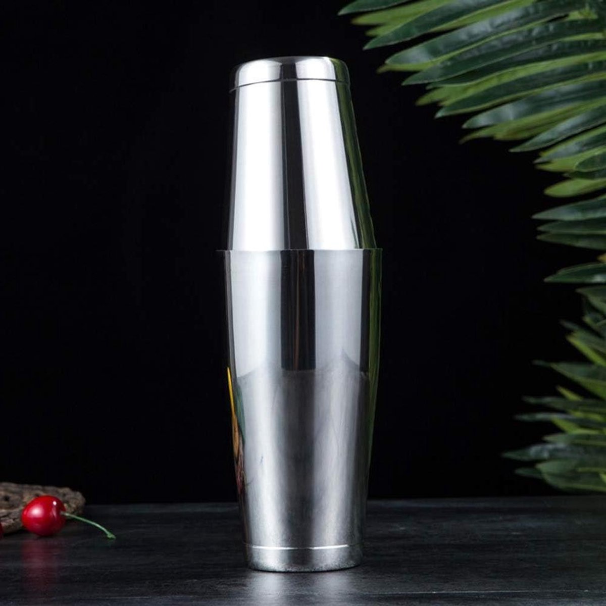 Cocktail Shaker Set - Drink Mixer - Bar Benodigdheden - Roestvrij Staal - 550 en 850 ml - Zilver