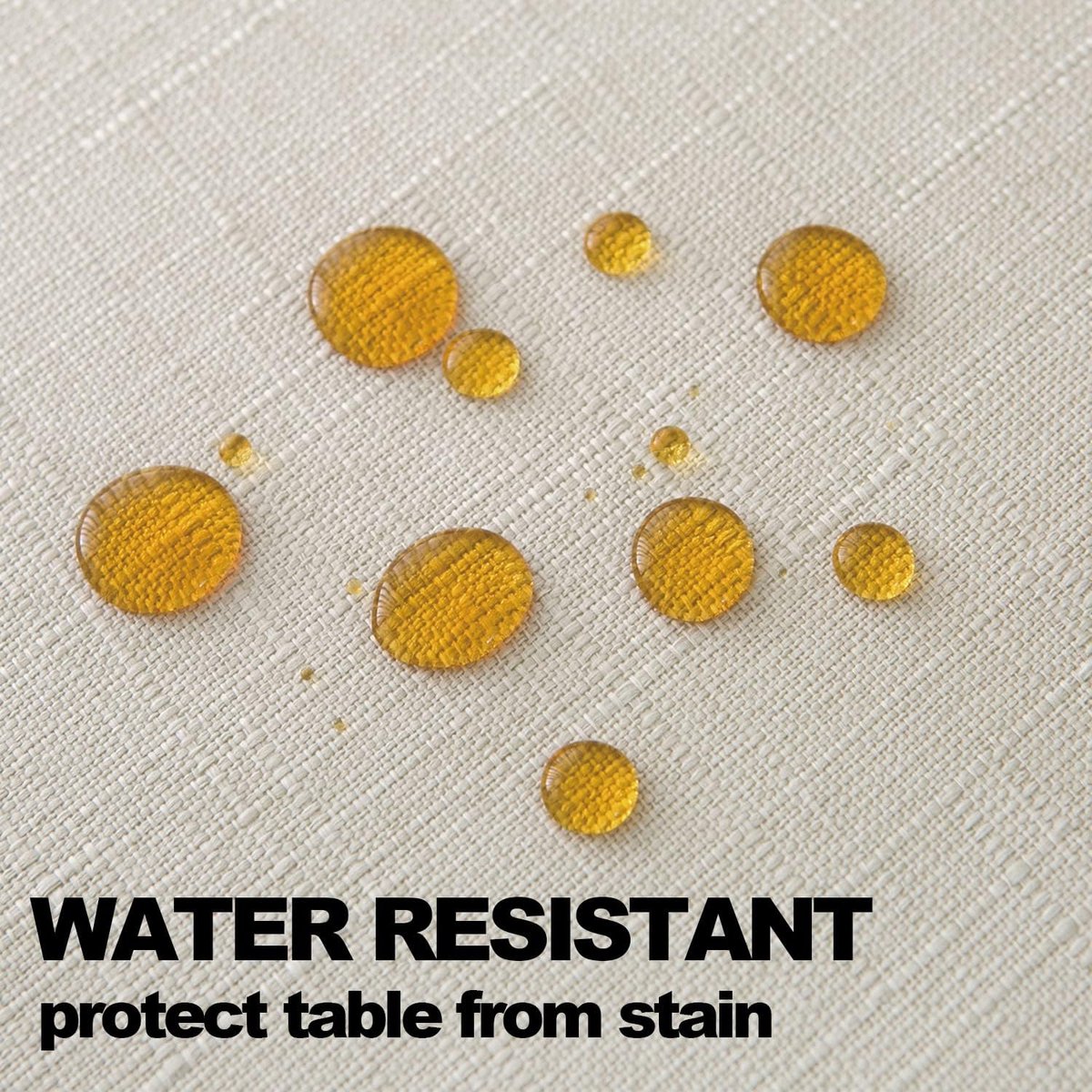 Ronde Tafelkleed - Linnen Textuur - Eettafel Decoratie - Waterbestendig - 91.5 cm - Linnen