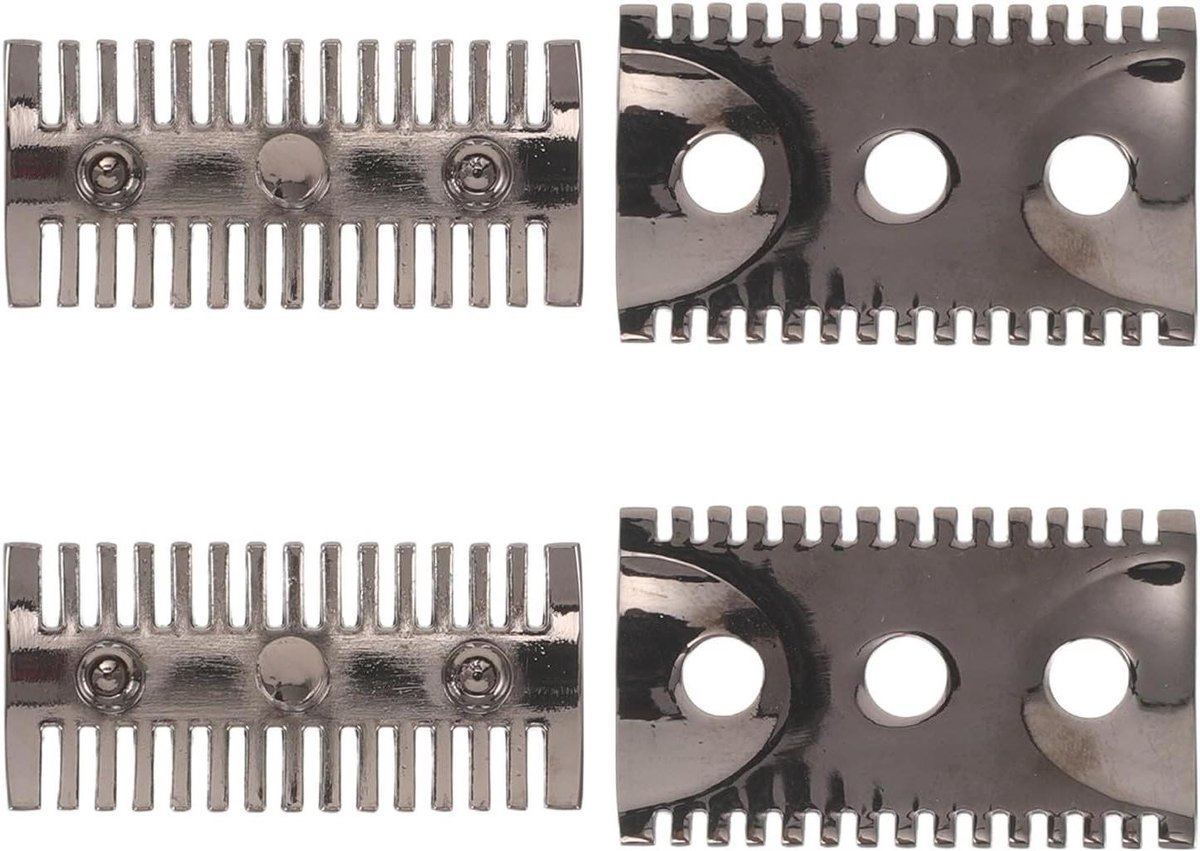 Scheerkoppen Set - Vervangende koppen - Handmatig scheren - Open kam ontwerp - 2 stuks - Zilver