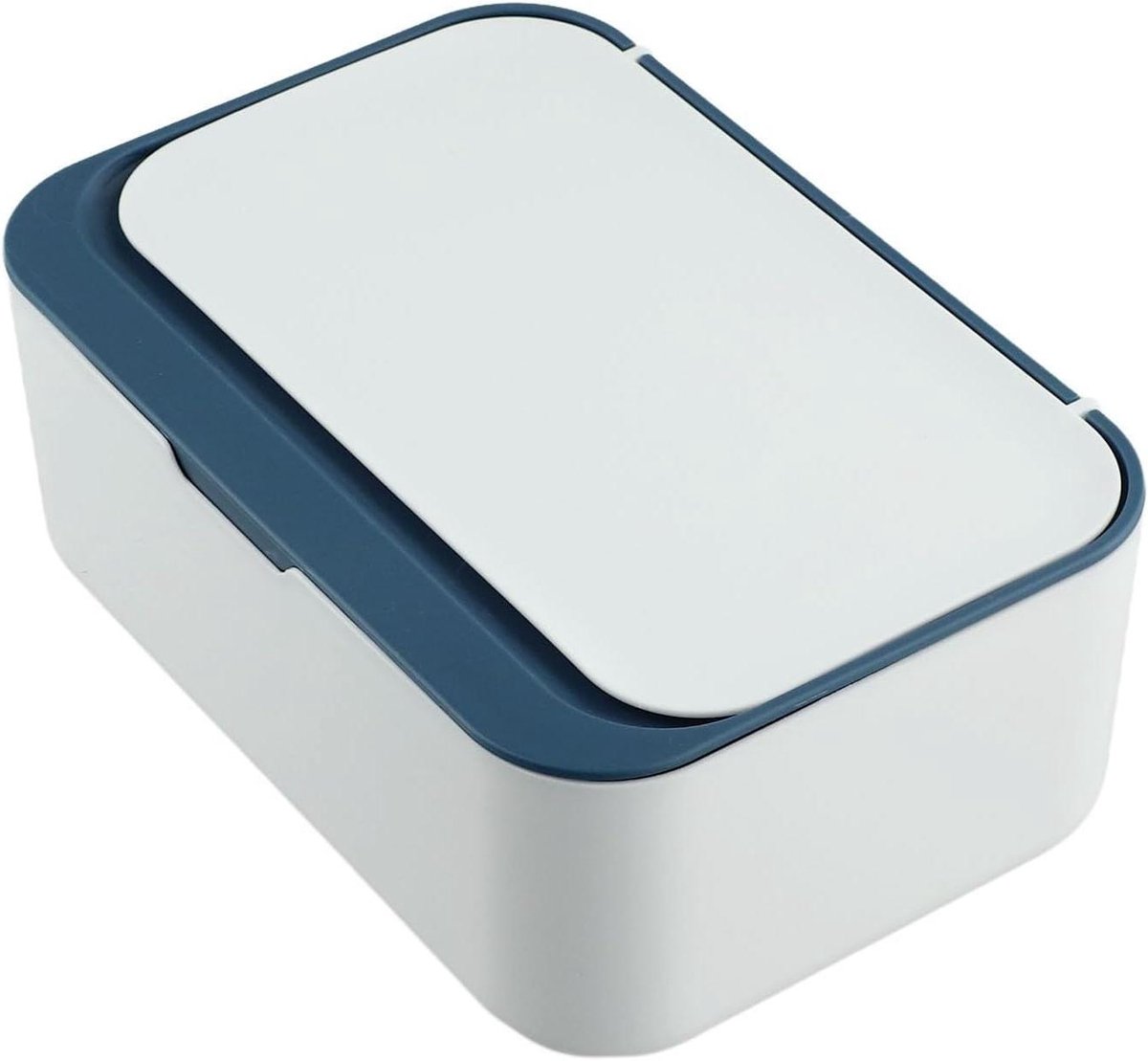 Doekjes Dispenser - Opbergkoffer - Doekjes Fris Houden - Vochtafdichting - 19 x 13 x 7 cm - Blauw