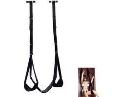 Velmio Sex Schommel - Love Swing - Deur Sexschommel - Bondage set - 136kg max - Sexspeeltjes Voor koppels - Zwart - Verstelbaar