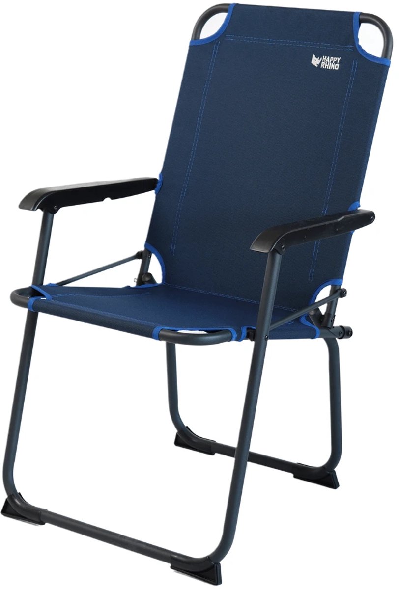 Happy Rhino - Klapstoel Tasman - Lichtgewicht - Kampeerstoel - Polyester - Vouwstoelen - 41 x 2.2 x 42 cm