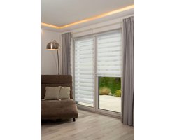 K-home Klemmfix dubbel rolgordijn Madrid zonder boren Mokka 85 x 200 cm (B x L)