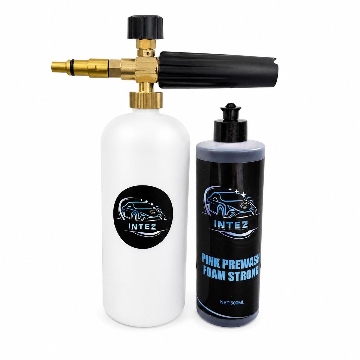 Intez - Foam cannon - Aansluiting Nilfisk - Incl. snow-foam pink Strong- Foam spuit - Auto reiniging - voertuig foamen