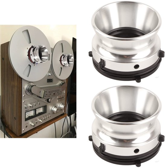 aladdien - NAB-naafadapters - 10in Reel to Reel Tape Opener - Hoogwaardige Aluminium Legering - Zilver - Onderdeel voor Studer en Akai - Geschikt vo.. van Aladdien — afbeelding 2