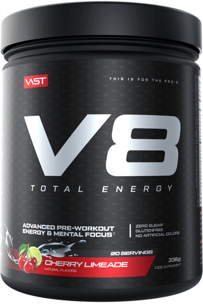 VAST V8 Total Energy (20 serv) Cherry Limeade - Pre-Workout - Pre-Workout Booster