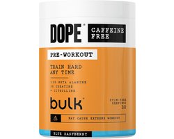 Bulk Dope Pre-Workout caffeine-free (30 serv) Blue Raspberry - Pre-Workout - Stimulans-vrije Booster