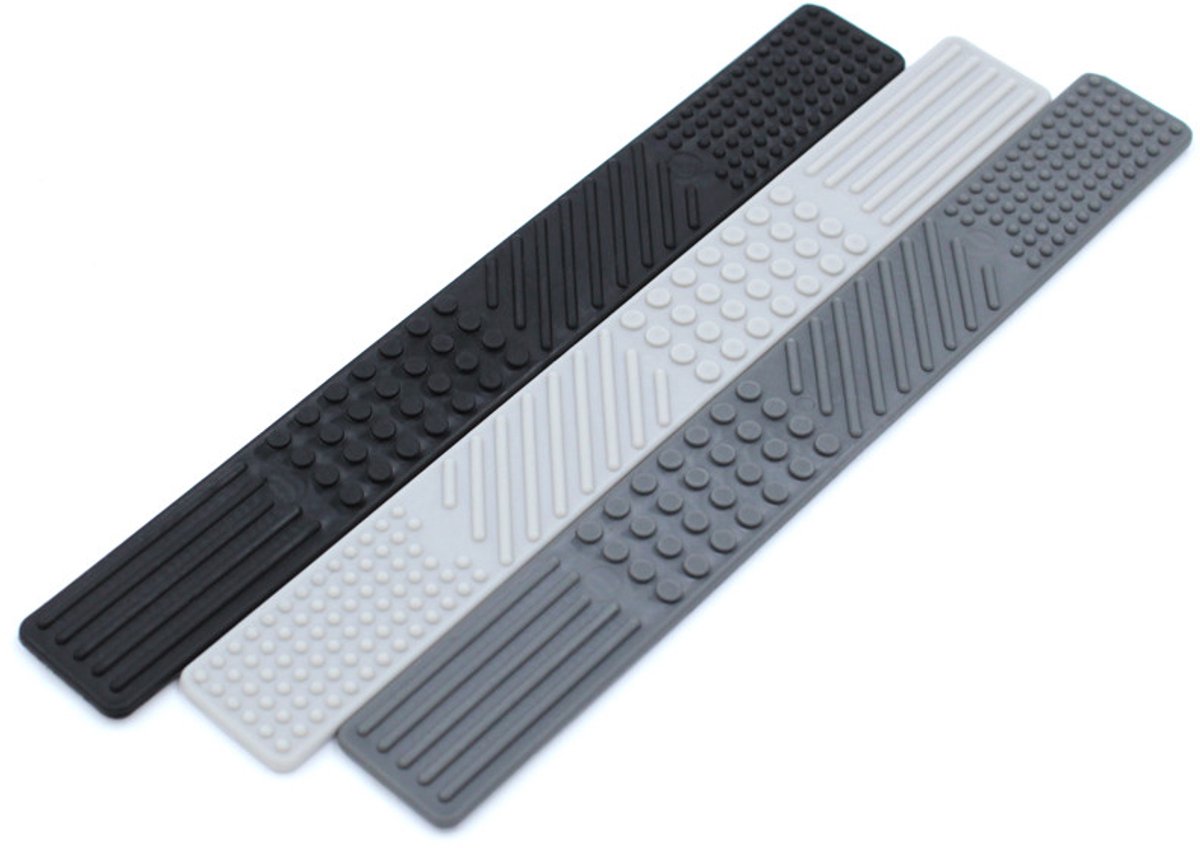 ARK Therapeutic sensorisch speelgoed fidget boekenlegger 3-pack zwart/grijs.