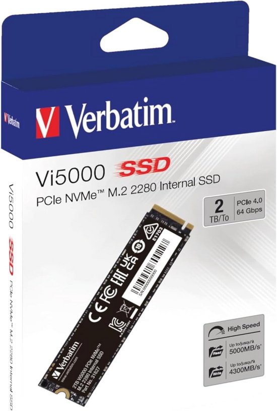 Snelle Interne M.2 SSD 2TB - PCIe 4.0 NVMe Opslag voor PC en Laptop van Snelle — afbeelding 3