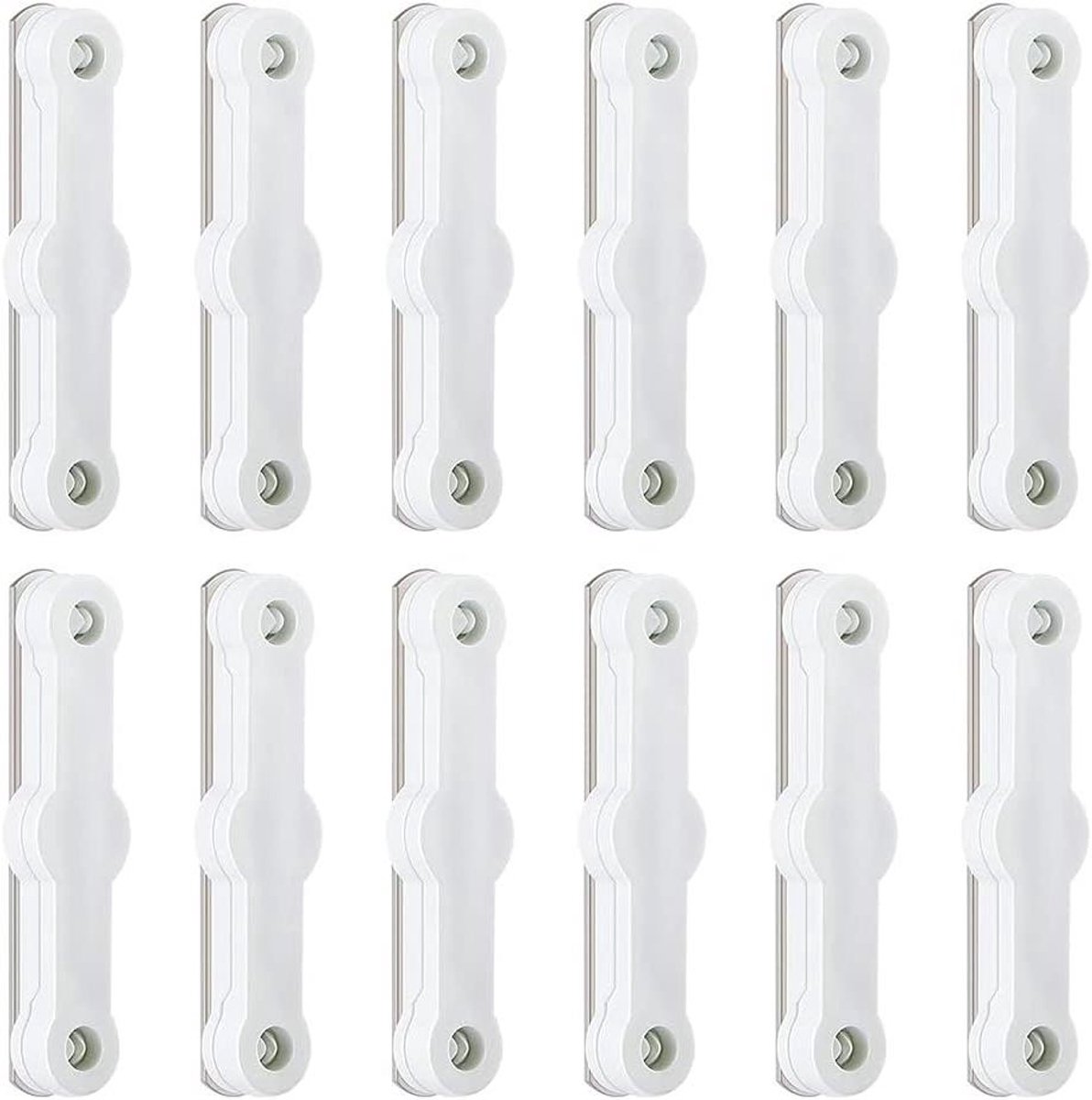 Magnetische Strips - Zelfklevend - Handige Bevestiging - Sterke Kleefkracht - 12 Stuks - Wit