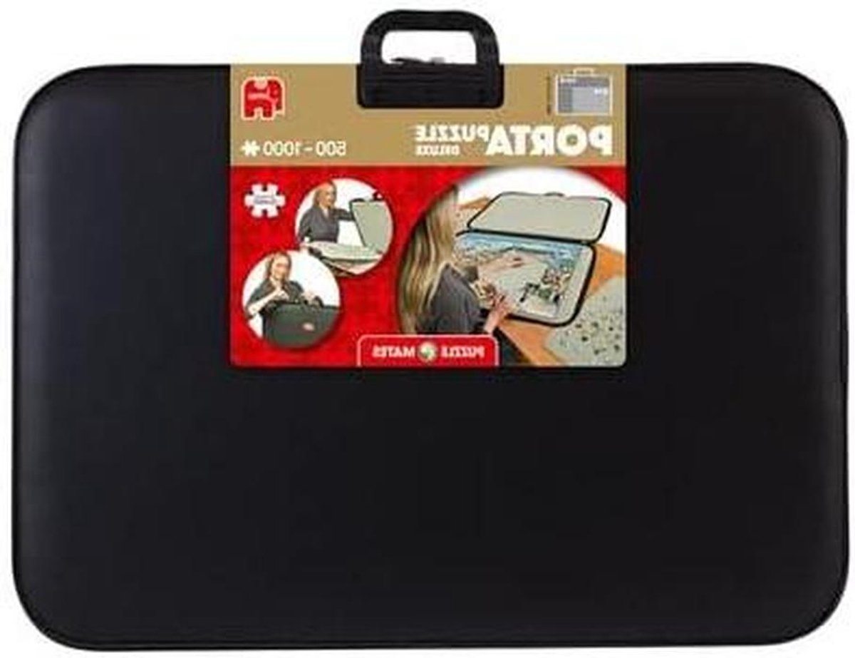 Puzzelmap Deluxe - Puzzelopberger - Puzzelstukjes Bewaren - Voor 1000 Stukjes - 68 x 49 cm - Zwart