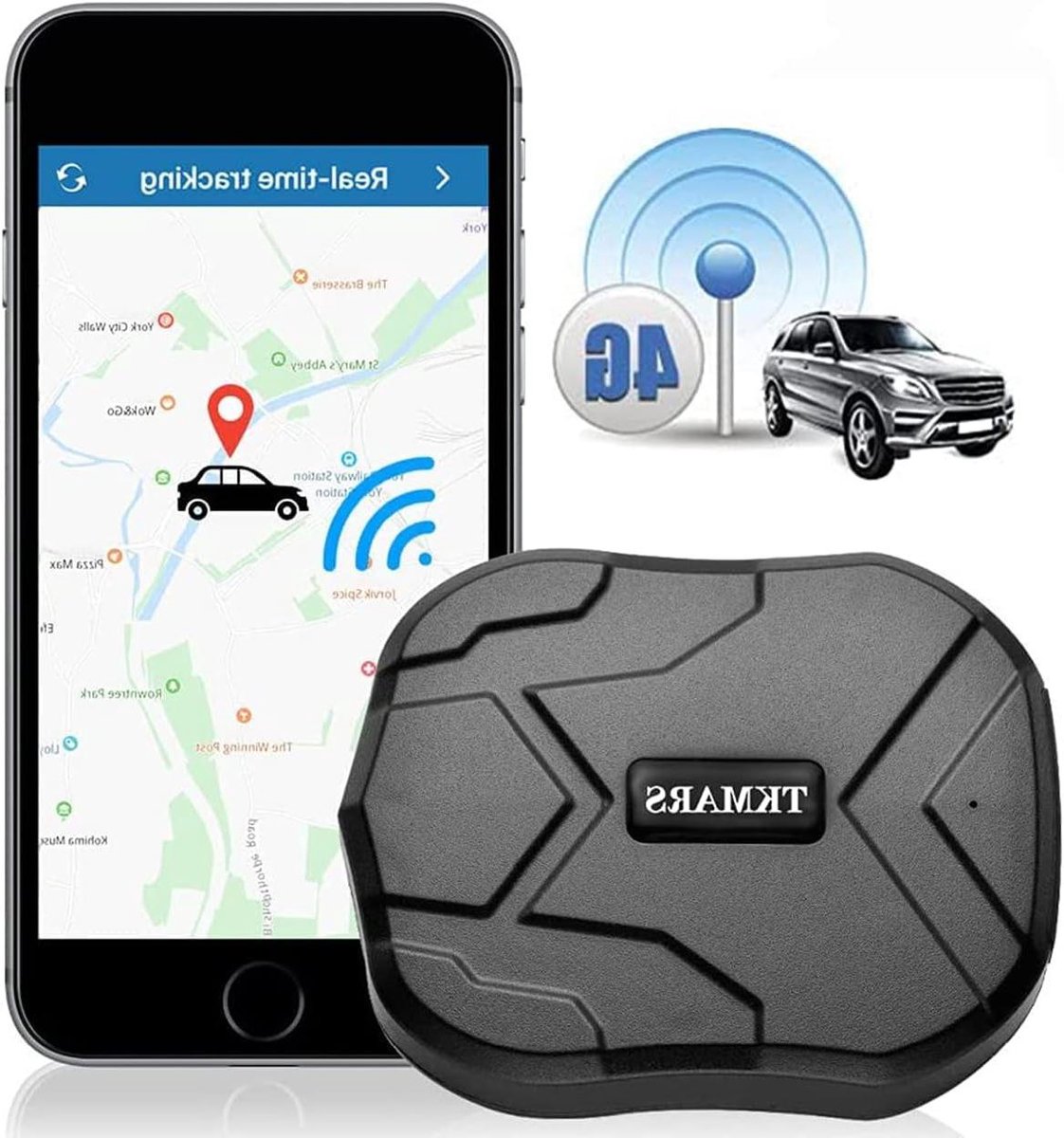 GPS Tracker - Locatie Tracker - Objecten Volgen - Sterke Magneet - 60 Dagen Standby - Zwart