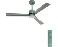 CREATE - Stille plafondventilator 40W met licht - Sage - Ø132cm - Afstandsbediening - WIND MODERN