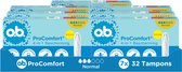 o.b. ProComfort Advanced Normal - 4-in-1 bescherming - tampons - tampon gemiddelde tot zwaardere menstruatiedagen - 7x32 tampons