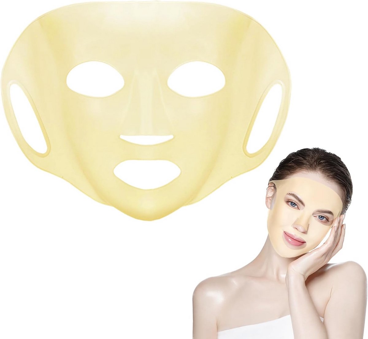 Herbruikbaar Siliconen Gezichtsmasker voor Verhoogde Absorptie en Comfort