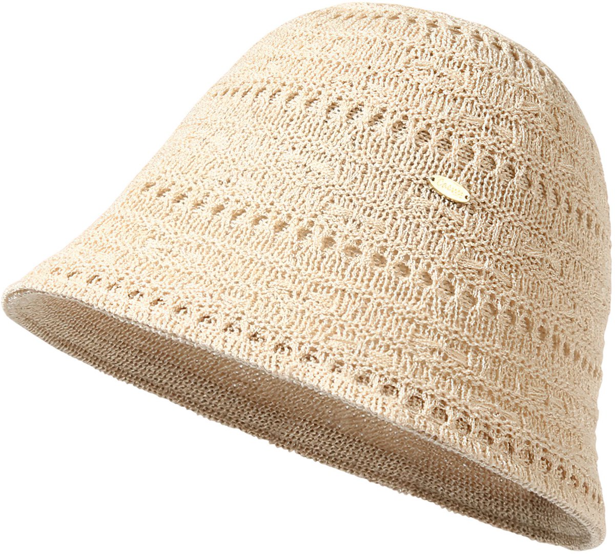 Topmelon Zonnehoed Dames - Bucket Hat -Strandhoed - Gehaakte Bucket Hat - Ademend Crochet Zonnehoedje Beige