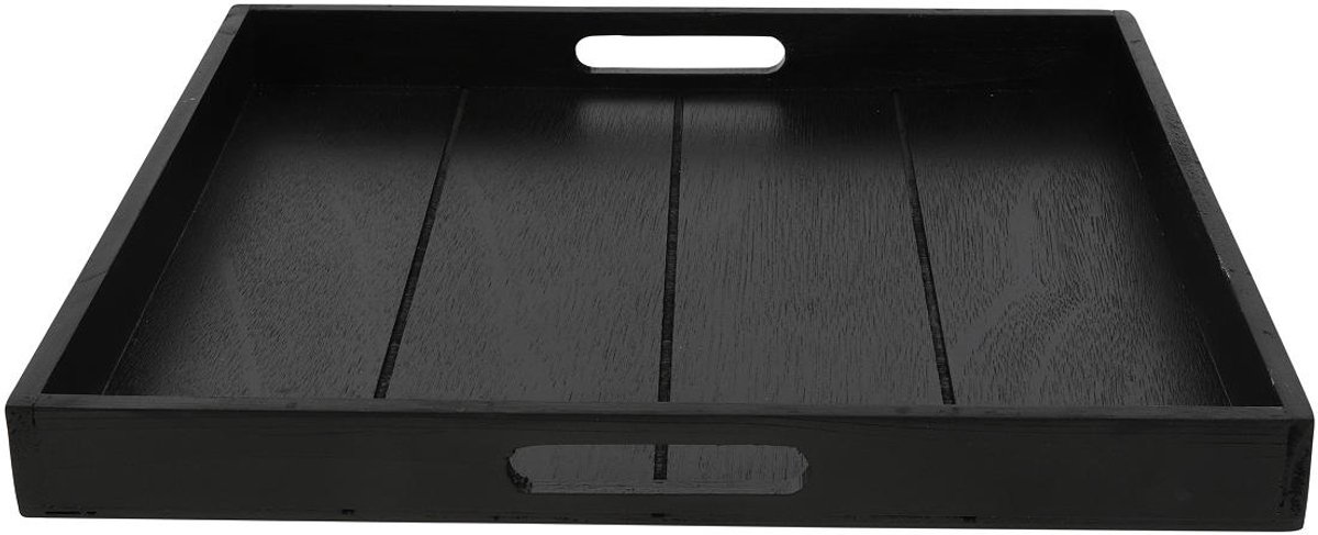 Countryfield dienblad speelgoed karton vierkant Claudina 40cm zwart.