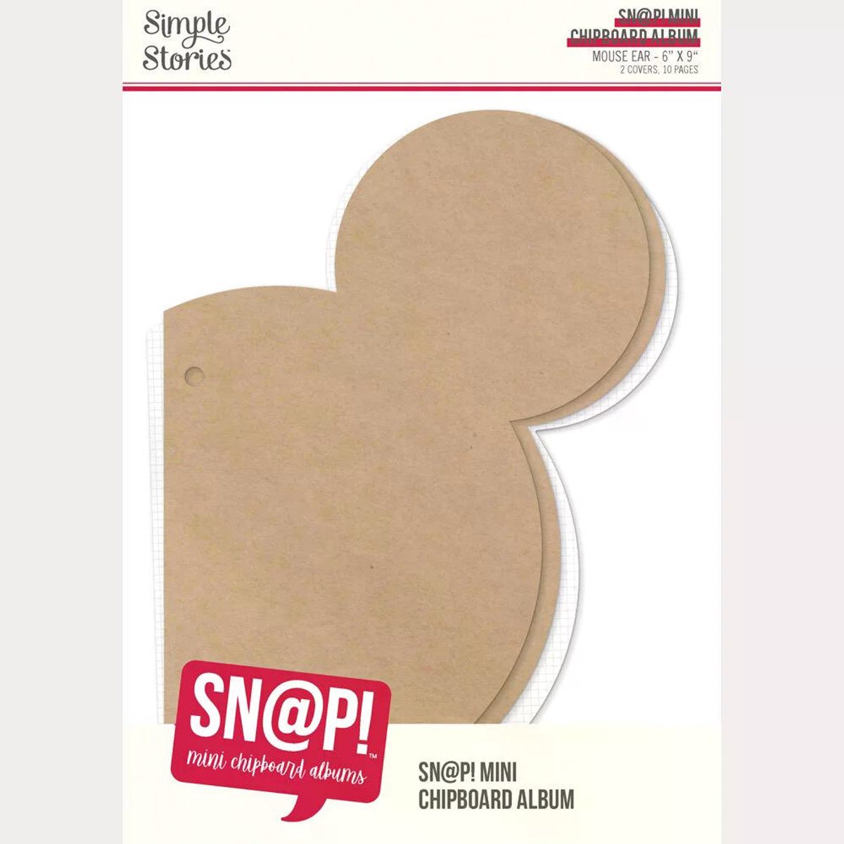 Simple Stories - SN@P! Mini Chipboard Album Mouse Ear (13325)