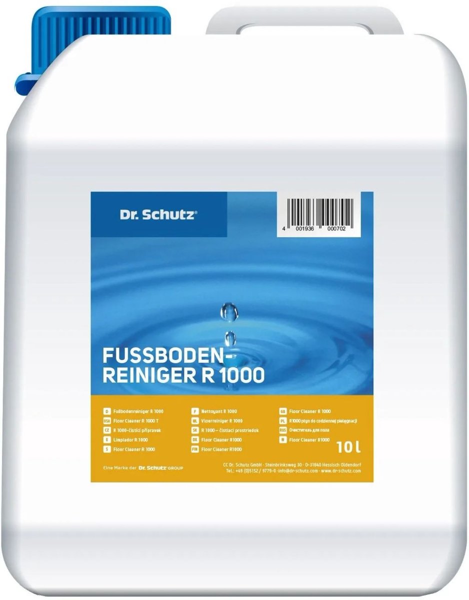 Vloerreiniger 10 liter, professionele vloerreiniger voor 10000 m², reiniger