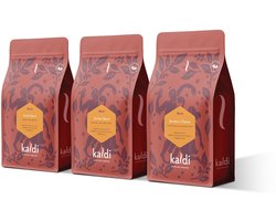 Kaldi Classics - Koffiebonen proefpakket 3 x 500 gram - Arabica en Robusta bonen - Proef onze klassiekers