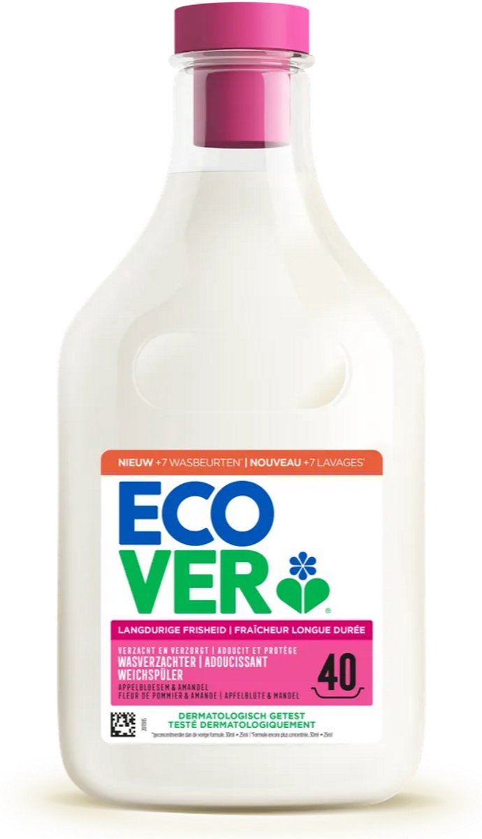 Ecover Wasverzachter Appelbloesem & Amandel 1lt (1000 ml)