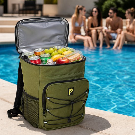 Koelrugtas 25 liter - Lunchtas, Koeltas & Picknickrugzak in één - PIEP® van Merkloos — afbeelding 2