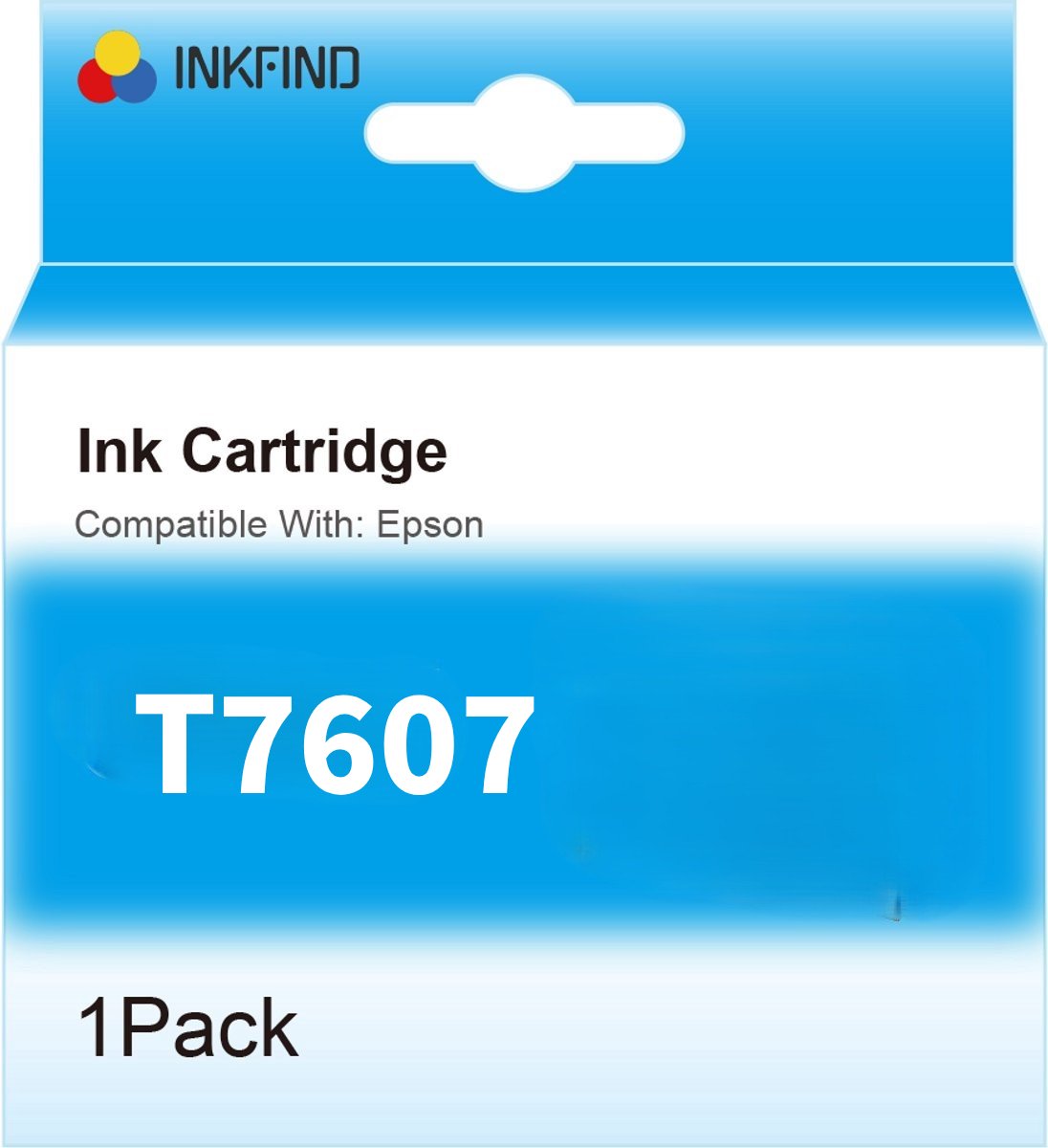 INKFIND T7607 Licht Zwart inktcartridge compatibel met Epson T7607 Geschikt voor Epson SureColor SC-P600 SC P600 SC P600 -1-pack LBK