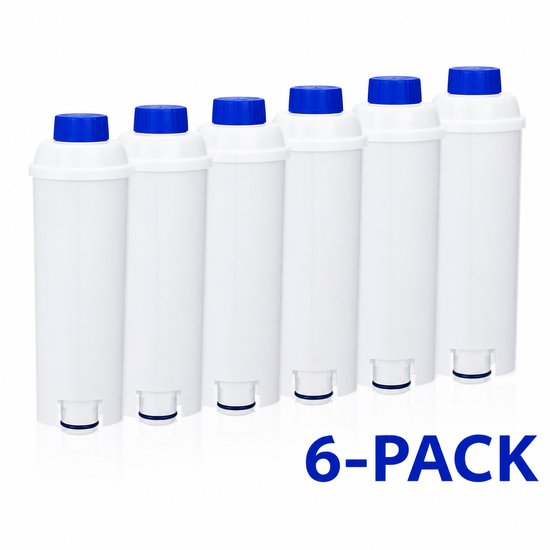 6x Mulder Waterfilters voor DeLonghi | Geschikt voor Magnifica & Dinamica | Waterfilter DLSC002 | Tot 12 maanden gefilterd water | Eenvoudige installatie