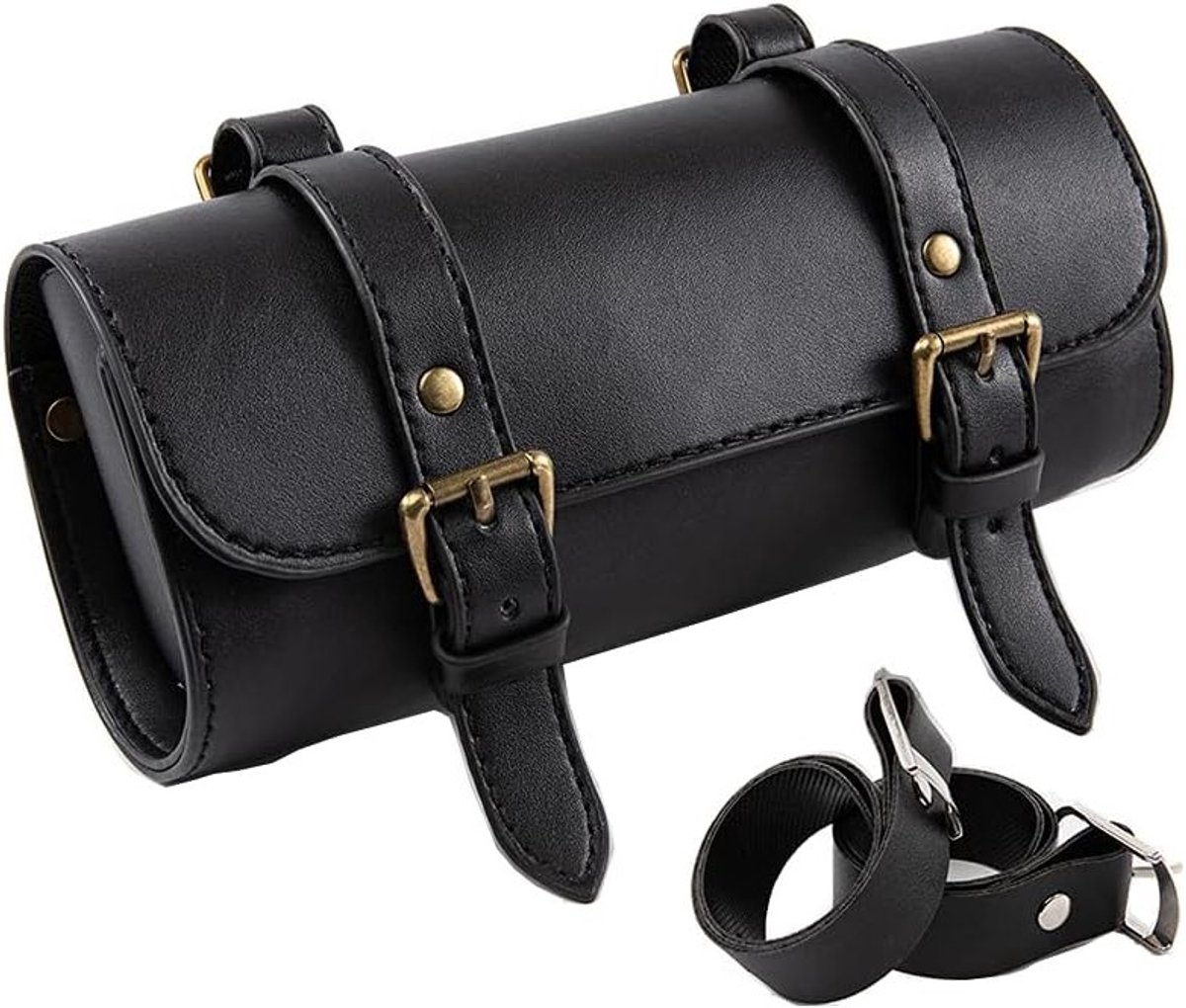 Mini Motorfiets Zadel Tas - PU Leer Opbergtas voor Gereedschap en Accessoires voor Motorrijders