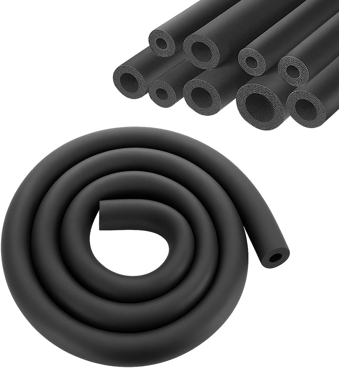 Verwarmingsbuisisolatie van schuim, Ø16 mm x 1.8 m, voor koperen leidingen, energie-efficiëntie en geluidsisolatie