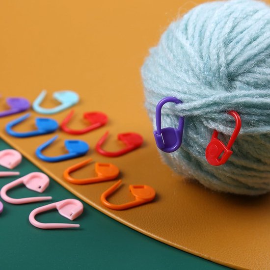 30 Stuks Mesh Markers voor Breien en Haken, Veiligheidsnaalden en Lockstitch, Perfect voor DIY Projecten van Merkloos — afbeelding 2
