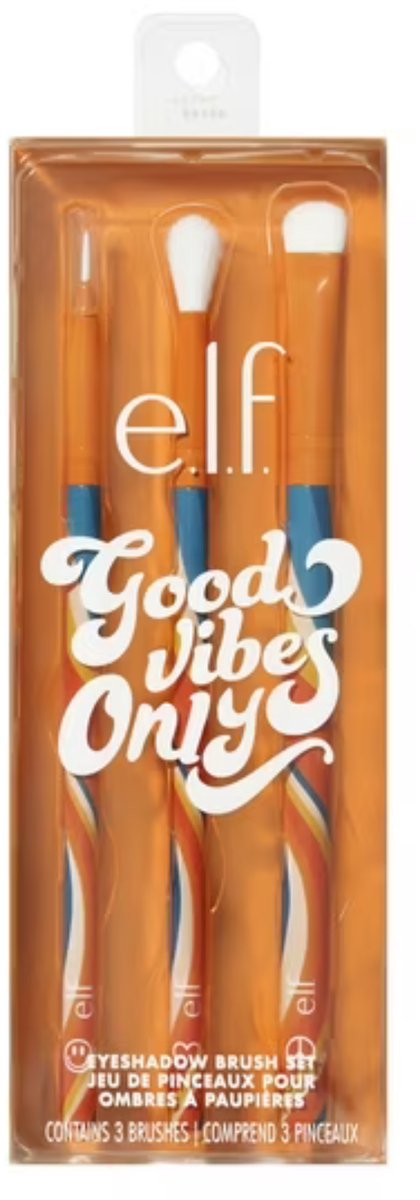 e.l.f. Good Vibes Only Oogschaduw Kwasten Set - 3-delig - Limited Edition